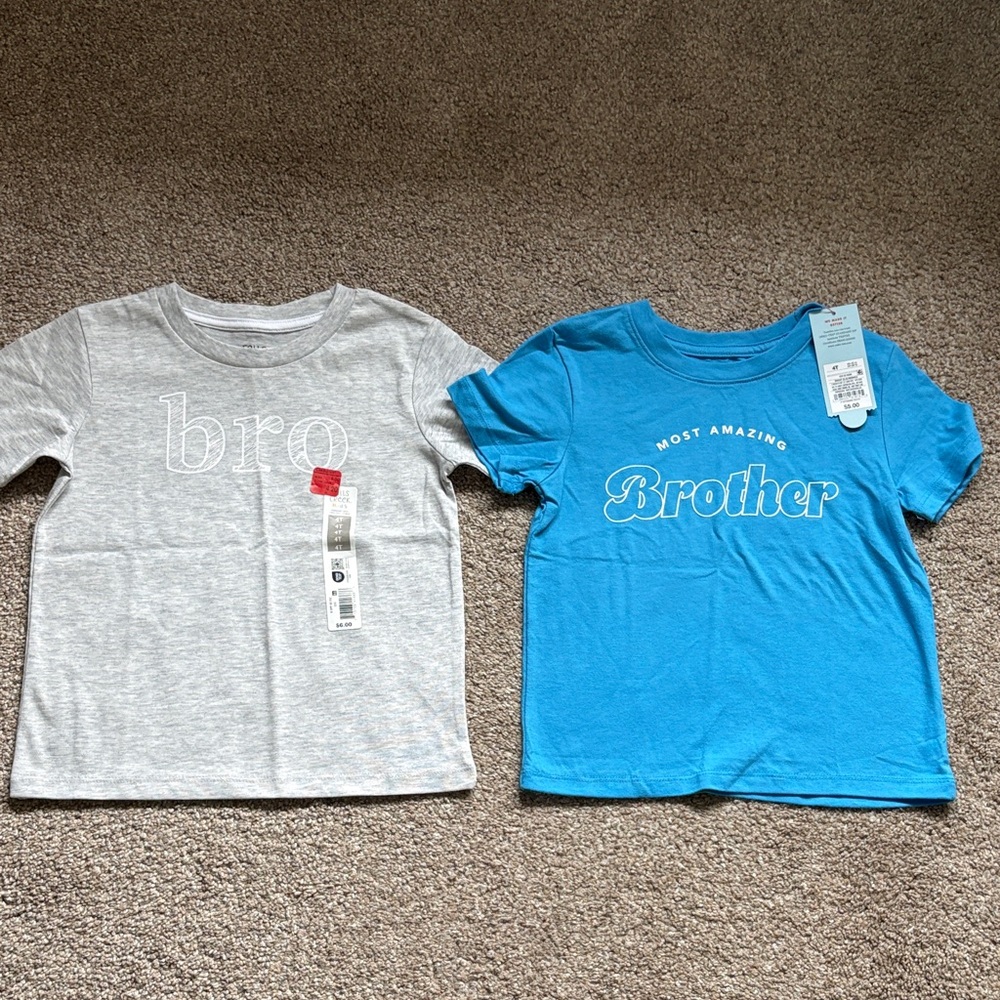 4T Toddler Boy Brother Graphic Tees